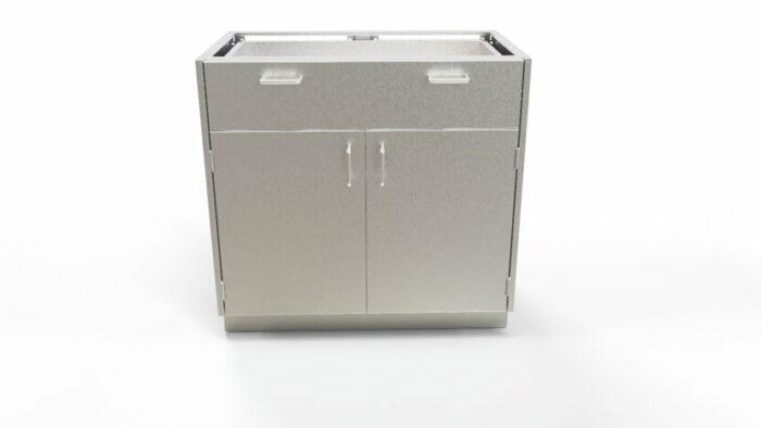 2 door stainless casework