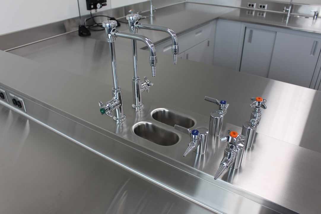 stainless steel tops with sink