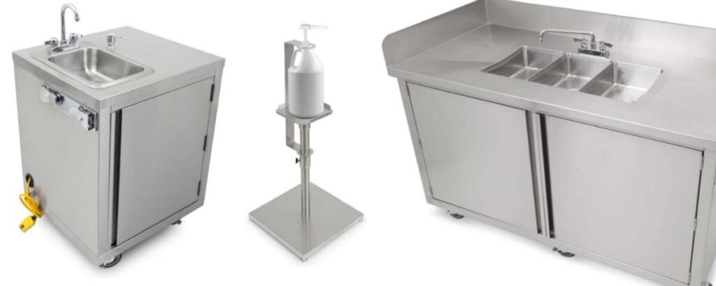 mobile stainless steel sinks hygiene solutions